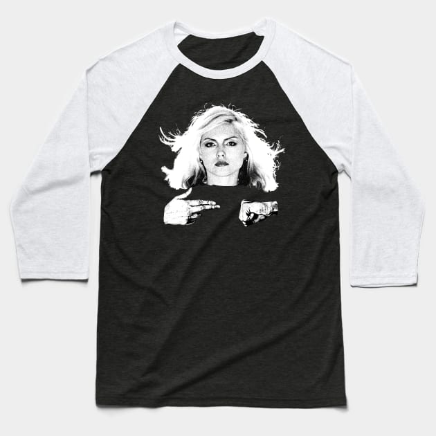 BLACKOUT / BLONDIE / Run the Jewels black white Baseball T-Shirt by regencyan